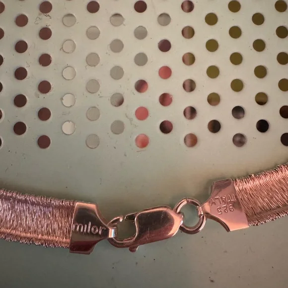 Milor Italy Omega Sterling silver 925 Chain - Picture 3 of 4